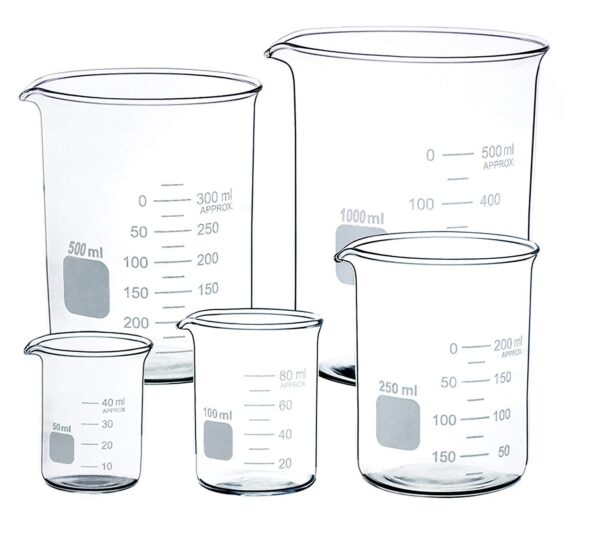 Beakers glass- 100ml, 250ml & 500ml - Image 3